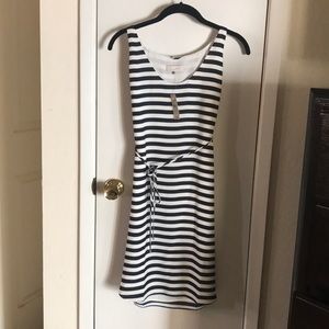Petite Loft Striped Dress - NWT.